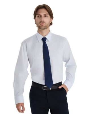 Men's Regular Fit Micro Check Dress Shirt, Macy's Exclusive