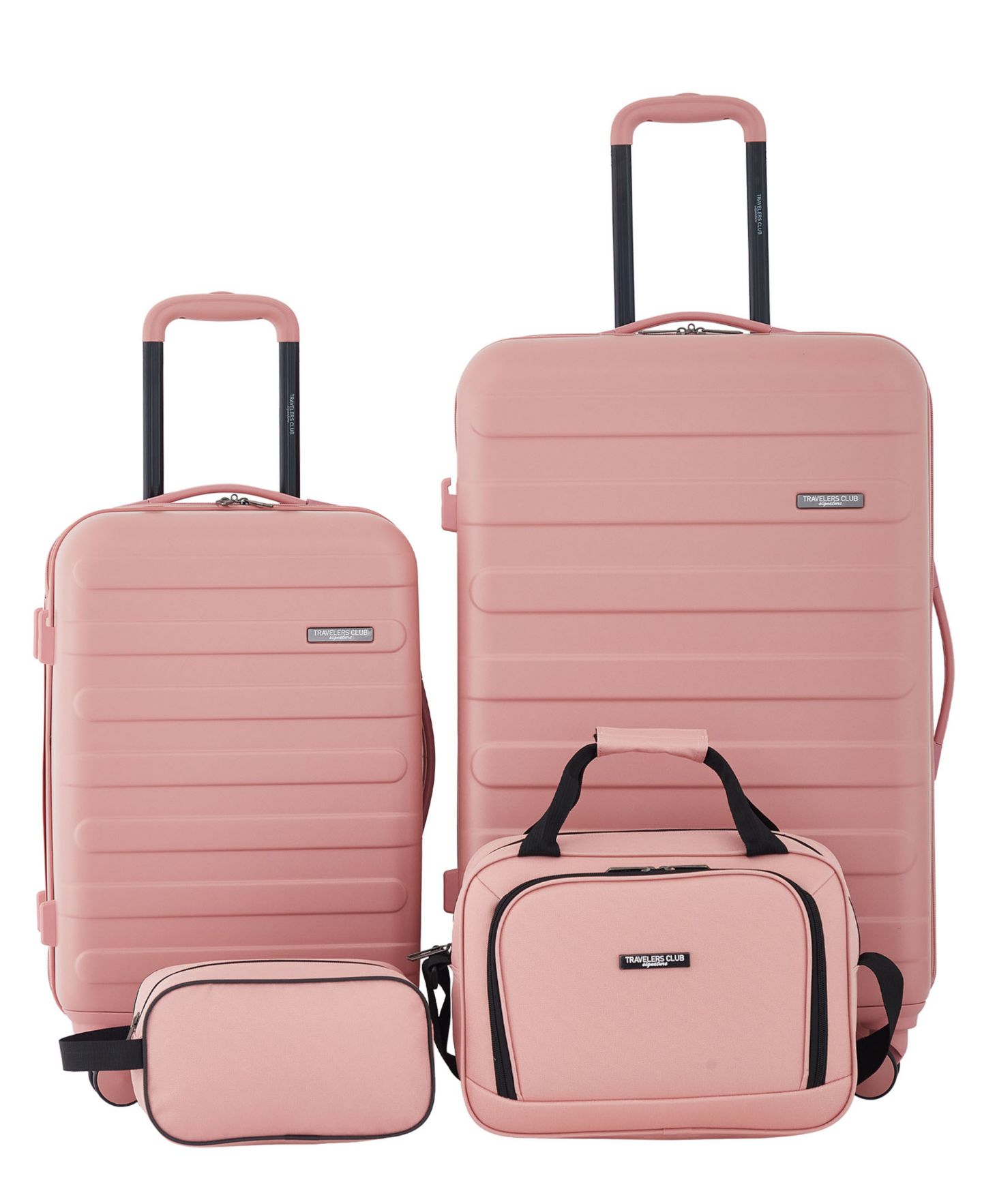 Чемоданы Travelers Club Austin 4-Pc. Hardside Luggage Set, цвет: Пудровый — фото 1