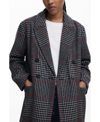 Women's Tartan coat with hood
