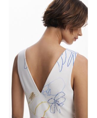 Women's Pinafore dress with strokes