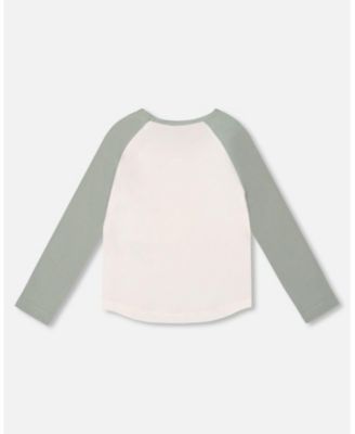 Girl Jersey Raglan Sleeve Tee Off-White - Child