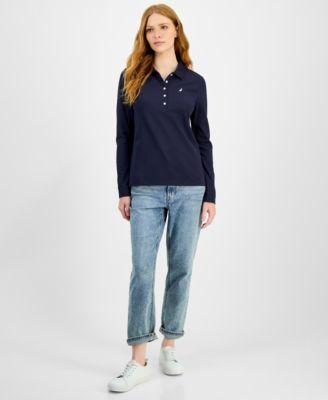 Women's Long Sleeve Polo Shirt
