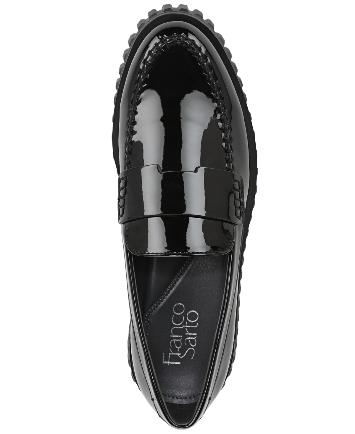 Franco Sarto Women's Flexa Roma Round Toe Lug Sole Loafers In Black