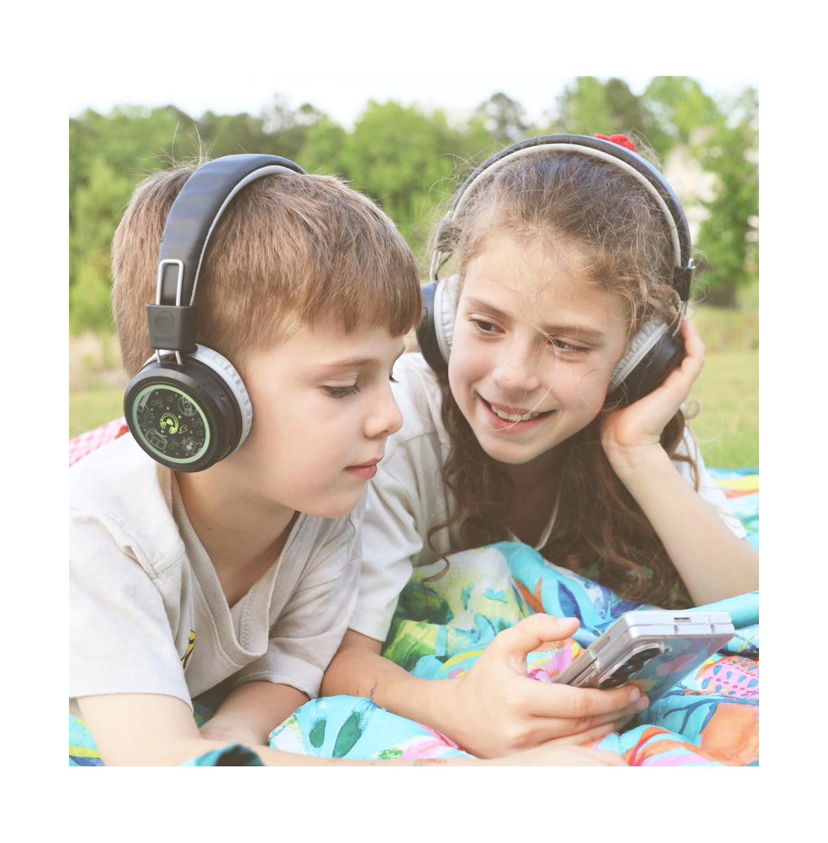Mee audio KidJamz Share Wireless Headphones for Kids with Multipoint Connectivity and Led Lights