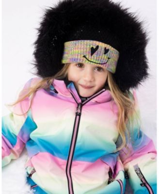 Toddler Girls Two-Piece Play Snowsuit Smiley Face Toddler|Child