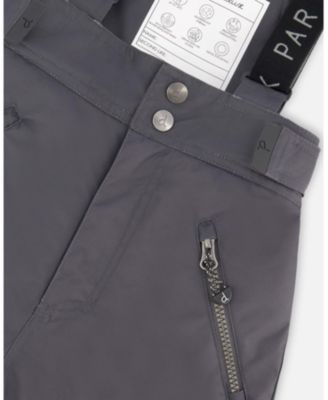 Kids Unisex Solid Play Snow Pants Dark Gray - Toddler|Child