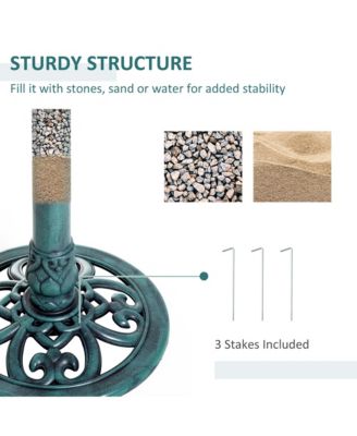 28" Outdoor Bird Bath Fountain Backyard Feeder Sd Ornaments