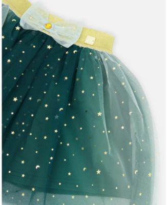 Girl Mesh Skirt with Bow for est Green - Toddler|Child