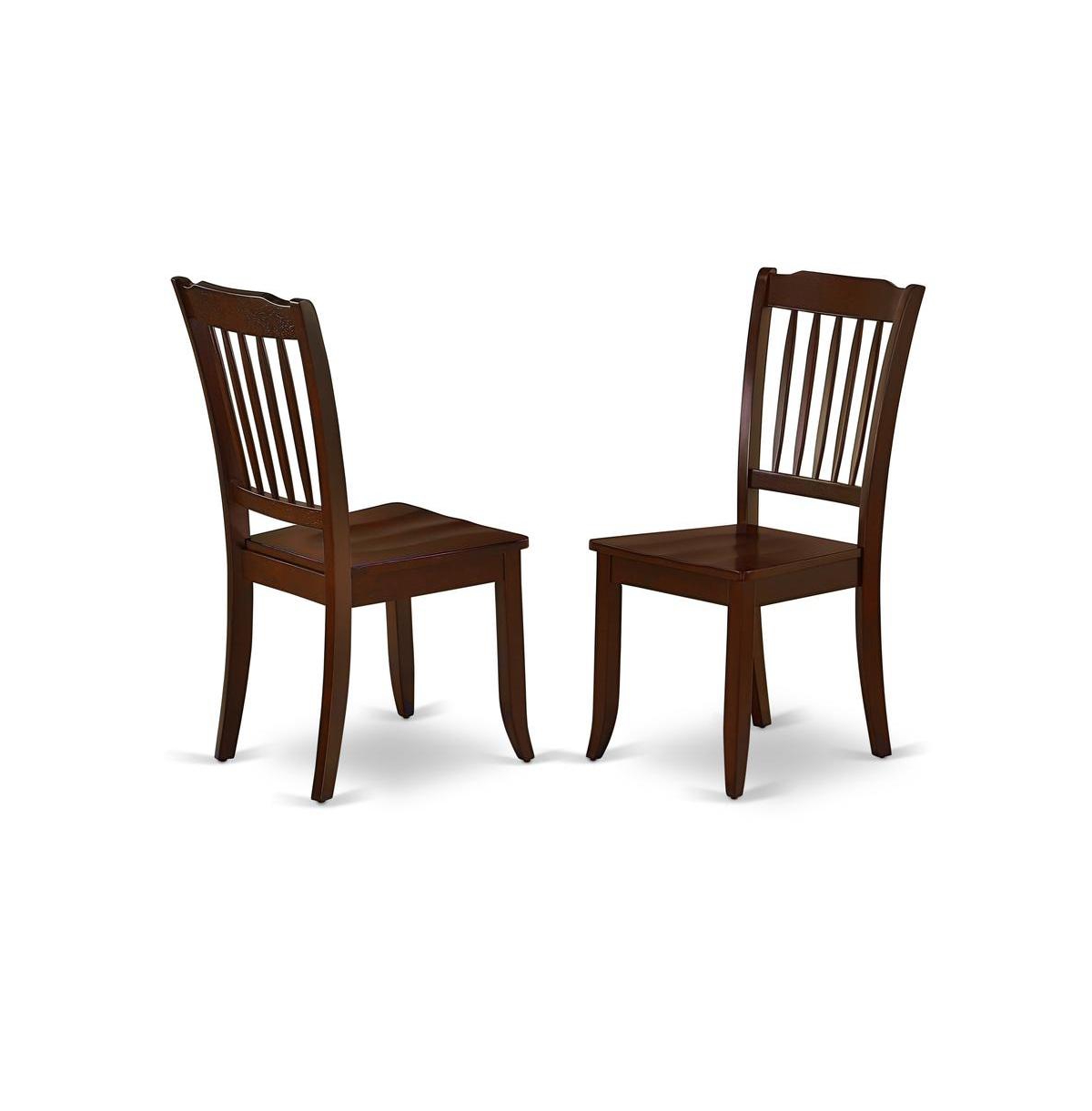 East West Furniture Dining Room Set Mahogany