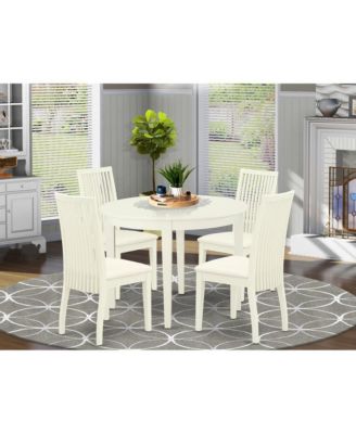  5 Pc Kitchen Nook Table and  Wooden Chairs  Dining Room Set
