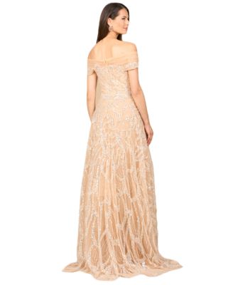 Women's Off Shoulder A-line Gown