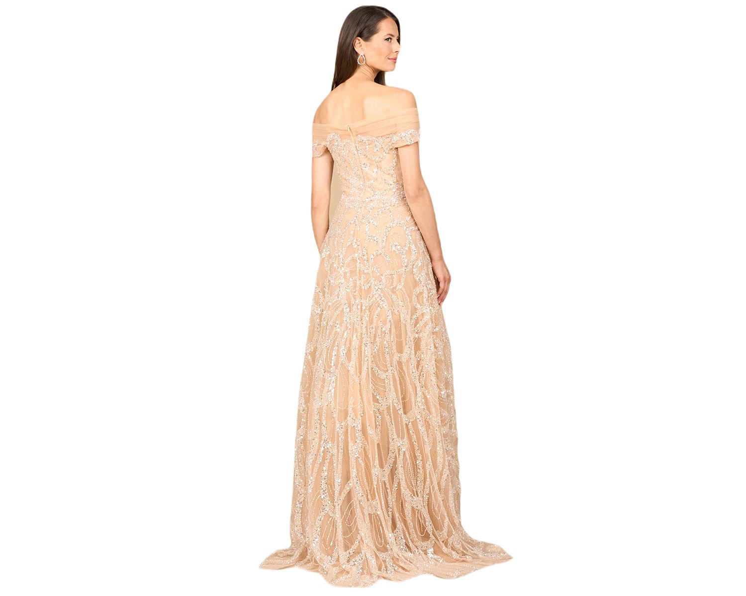 Women's Off Shoulder A-line Gown