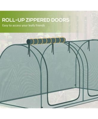 8 x 4ft Crop Cage with Two Zippe Doors and Storage Bag