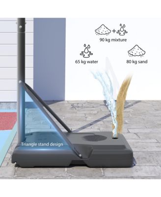 Portable Basketball Hoop, Adult Sized, 5.2-10' Adjustable Height