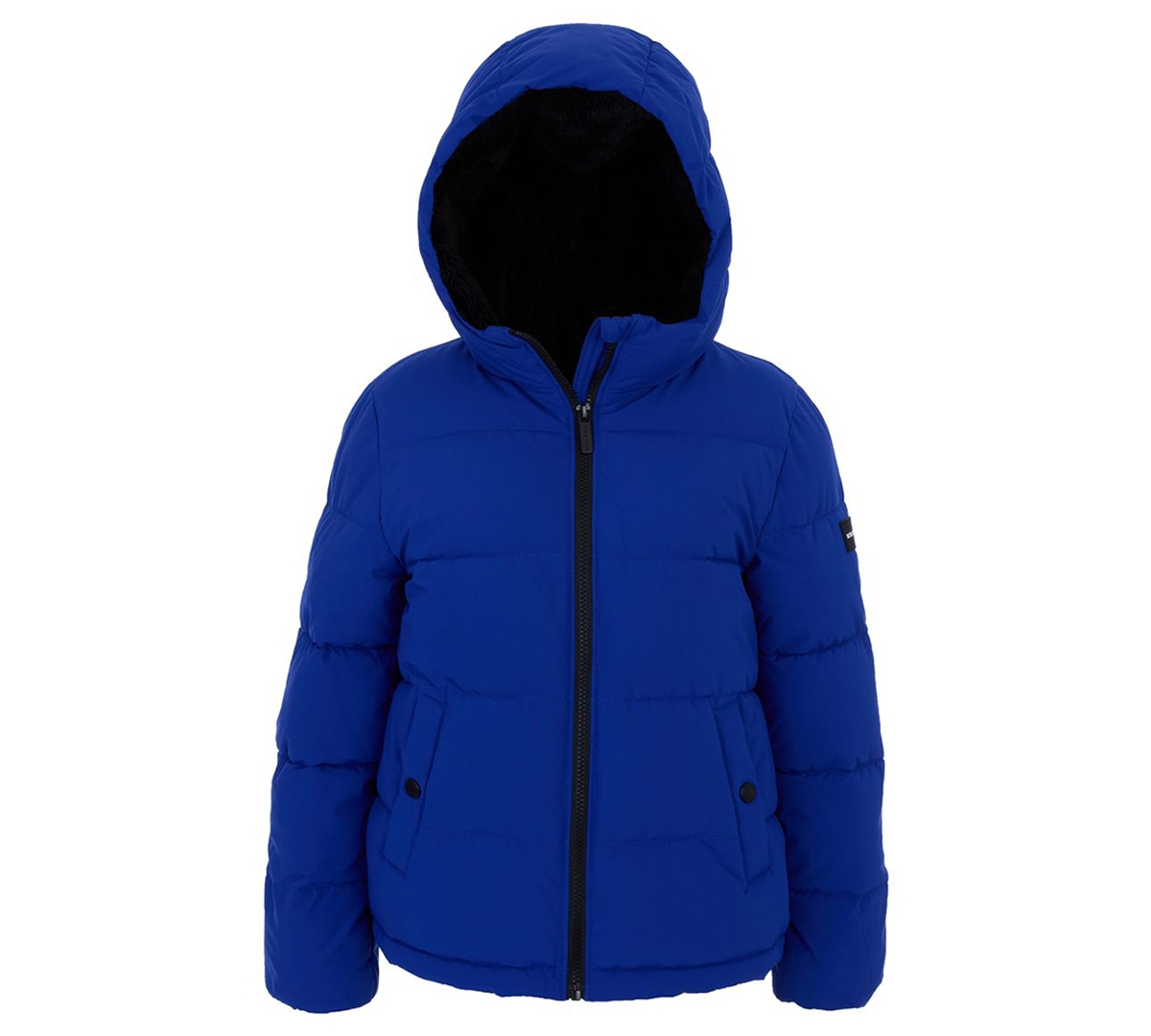Michael Kors Bcbg Big Girls Berber-lined Puffer Jacket In Blue