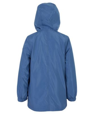 Toddler and Little Girls Fleece Lined Rain Jacket