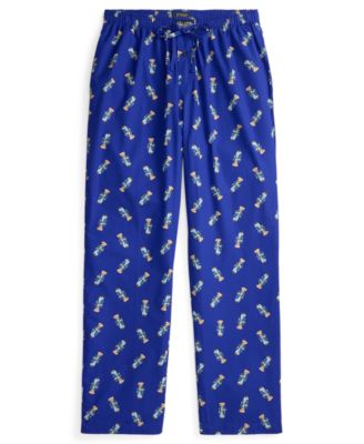 Men's Morning Robe Bear Printed Pajama Pants