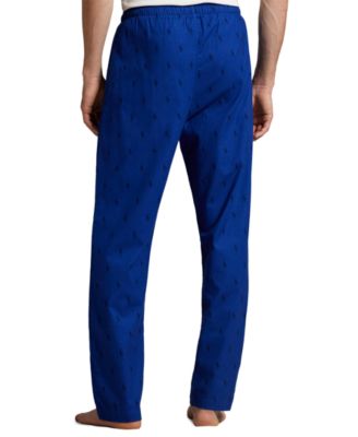 Men's Flannel Pony-Print Pajama Pants