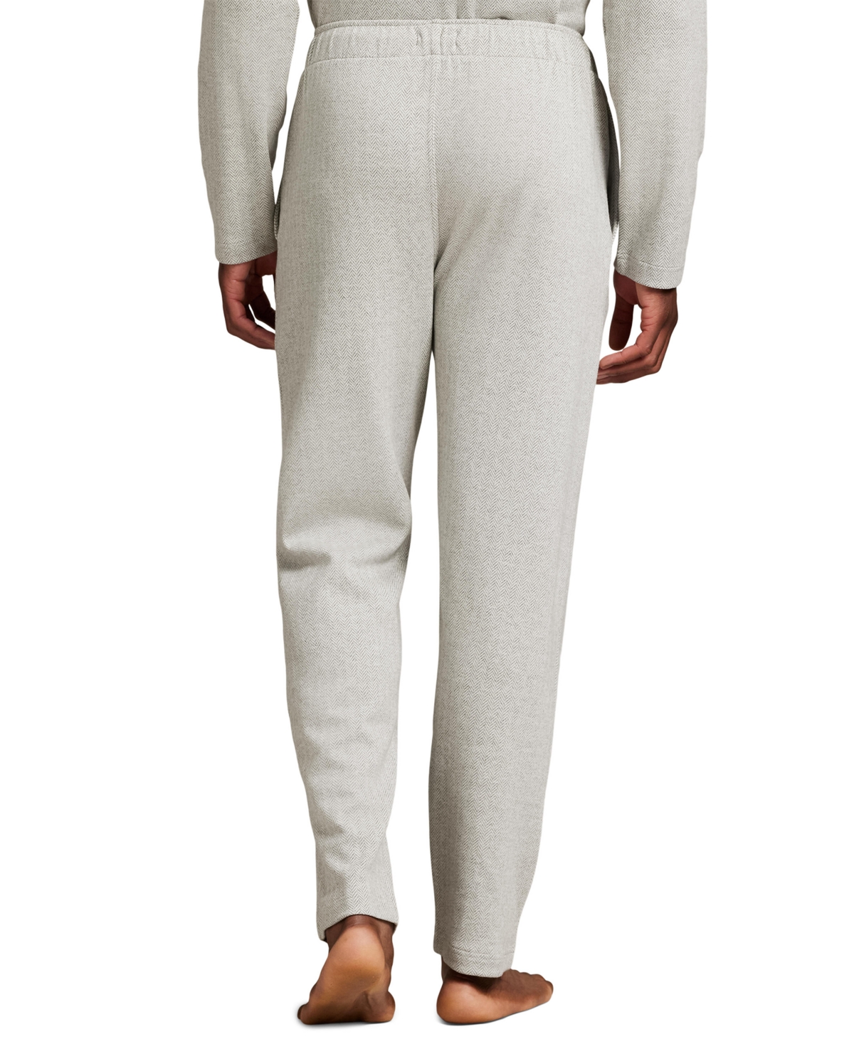 Polo Ralph Lauren Men's Herringbone Drawstring Pajama Pants In Gray