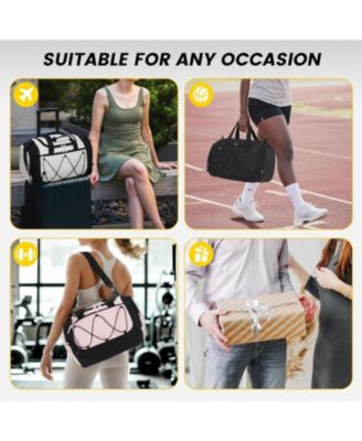 Gym Bag for Women - 15 Inches Small Duffle Bag, Lightweight Travel Duffel Bag for Sports, Gym & Weekend Trips
