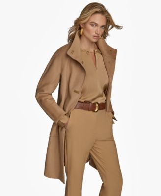 Women's Stand-Collar Single-Breasted Coat