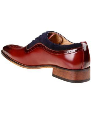 Men's Lace Up Medallion Toe Dress Shoes