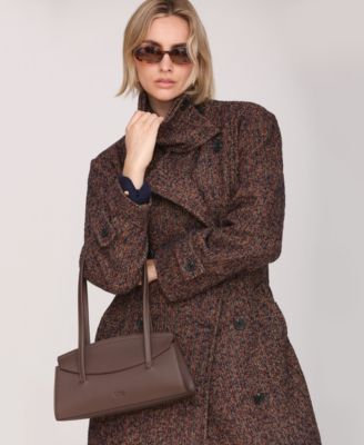 Women's Double Breasted Belted Wool Coat