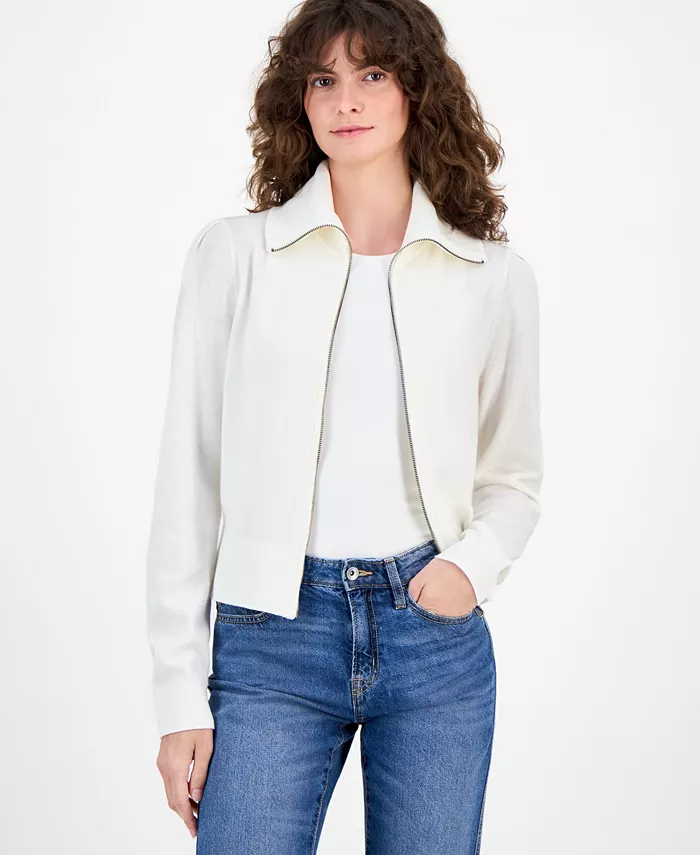 Nautica Women's Cotton Zip-Front Cardigan Sweater - thumbnail 6