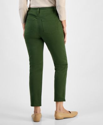Petite High Rise Natural Straight-Leg Jeans, Created for Macy's