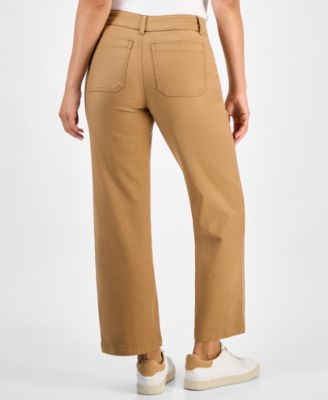 Petite Mid Rise Wide-Leg Pants, Macy's Exclusive