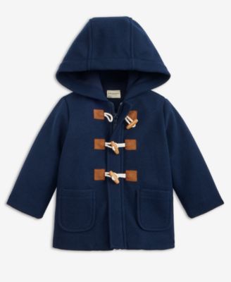 First Impressions - Baby Boys Hooded Toggle-Closure Peacoat