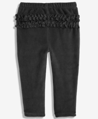 Baby Girls Mix and Match Velour Ruffle-Back Leggings, Macy's Exclusive