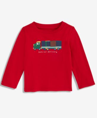 First Impressions - Baby Boys Long-Sleeve Special Delivery Graphic T-Shirt