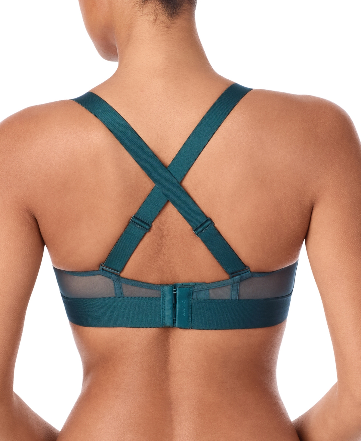 Dkny Sheers Strapless Underwire Bra In Blue