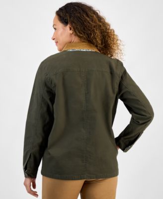 Petite Canvas Utility Jacket, Macy's Exclusive