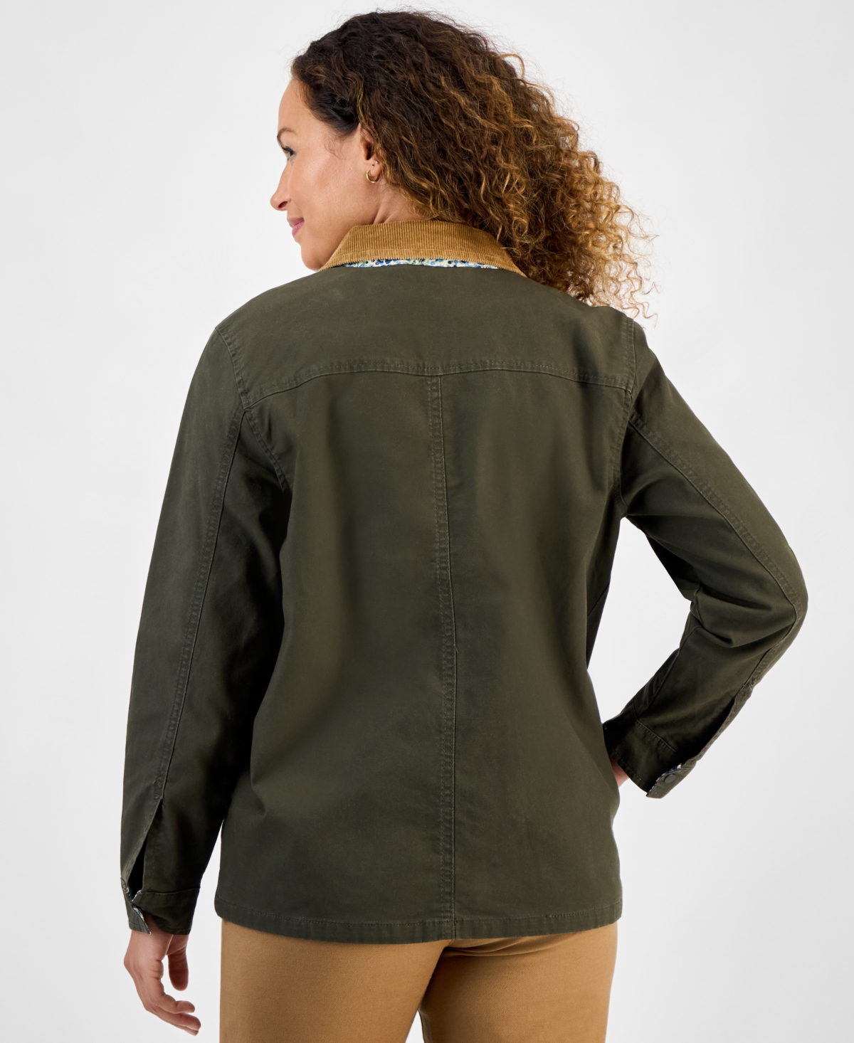 Style & Co Women's Collared Utility Jacket, Macy's Exclusive