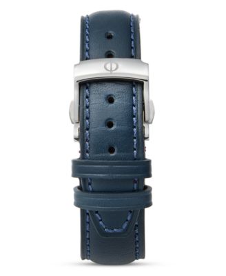 Men's Swiss Automatic Clifton Blue Leather Strap Watch 39mm