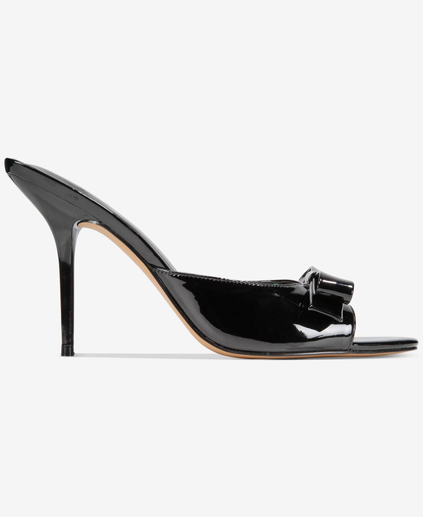 Женские сандалии AAJ By Aminah Giselle Bow Mule Dress Sandals, цвет: Чёрный — фото 2