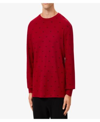 Men's All Over Crocodile Waffle-Knit Thermal Shirt