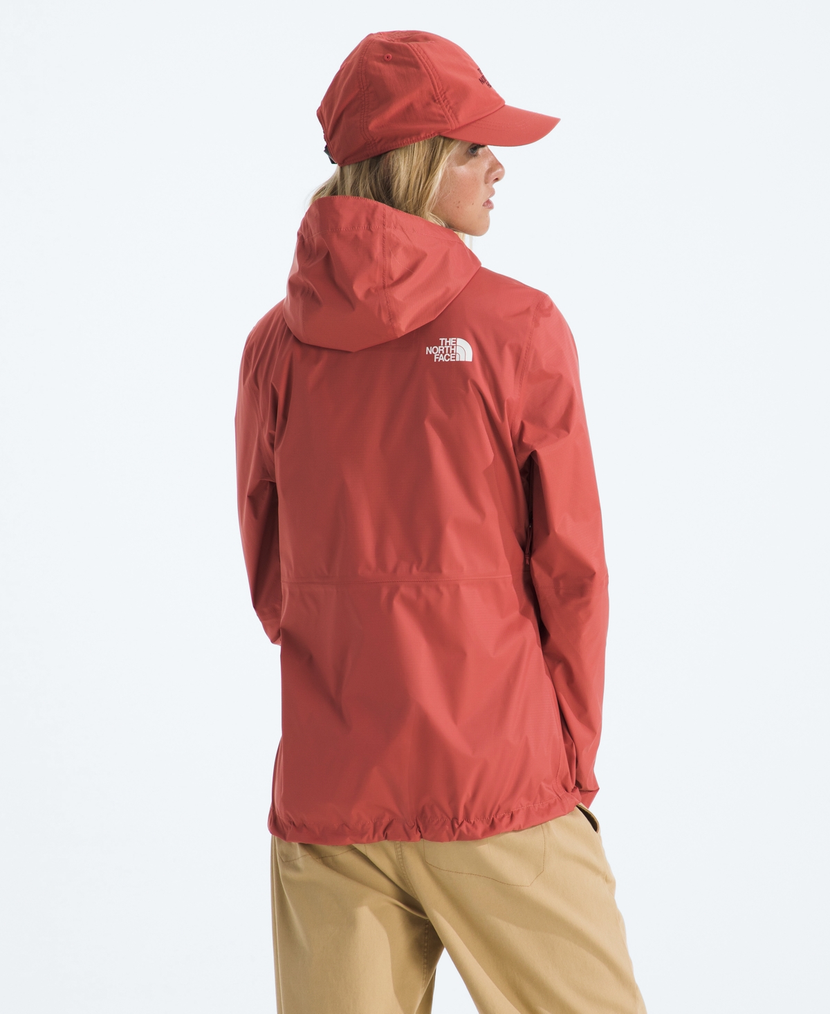 The North Face Women's Alta Vista Hooded Rain Jacket In Pink