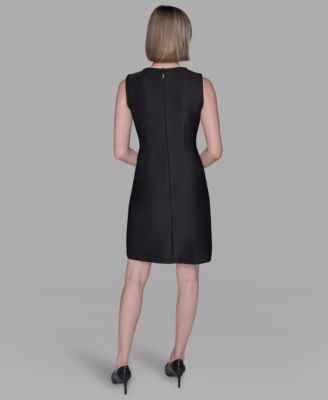 Women's Sleeveless Scuba Shift Dress