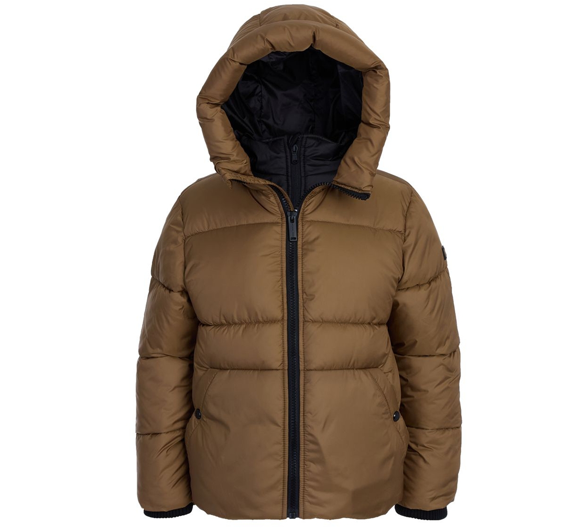 Michael Kors Kids' Big Boys Bib Husk Heavyweight Puffer Jacket In Brown