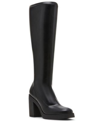 Madden Girl - Women's Dreammerr Stretch Knee-High Block-Heel Boots