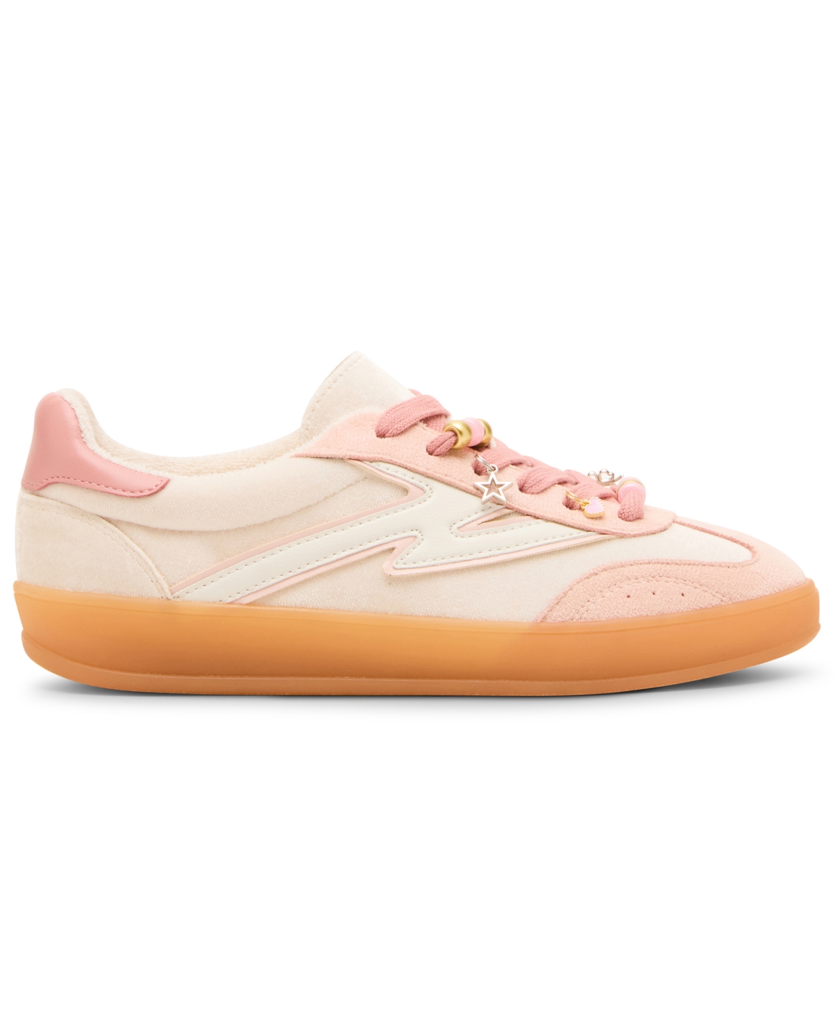 Madden Girl Giia-c Charms Lace-up Low-top Sneakers In Pink