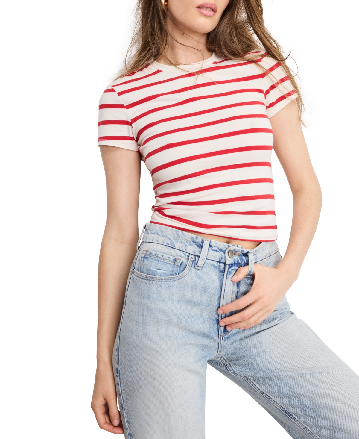 Good American Super Stretch Cotton Blend T-shirt In Multi