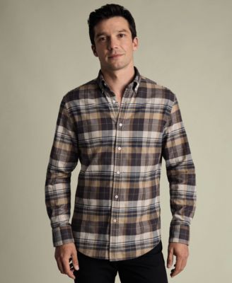Men's Plaid Long-Sleeve Shirt