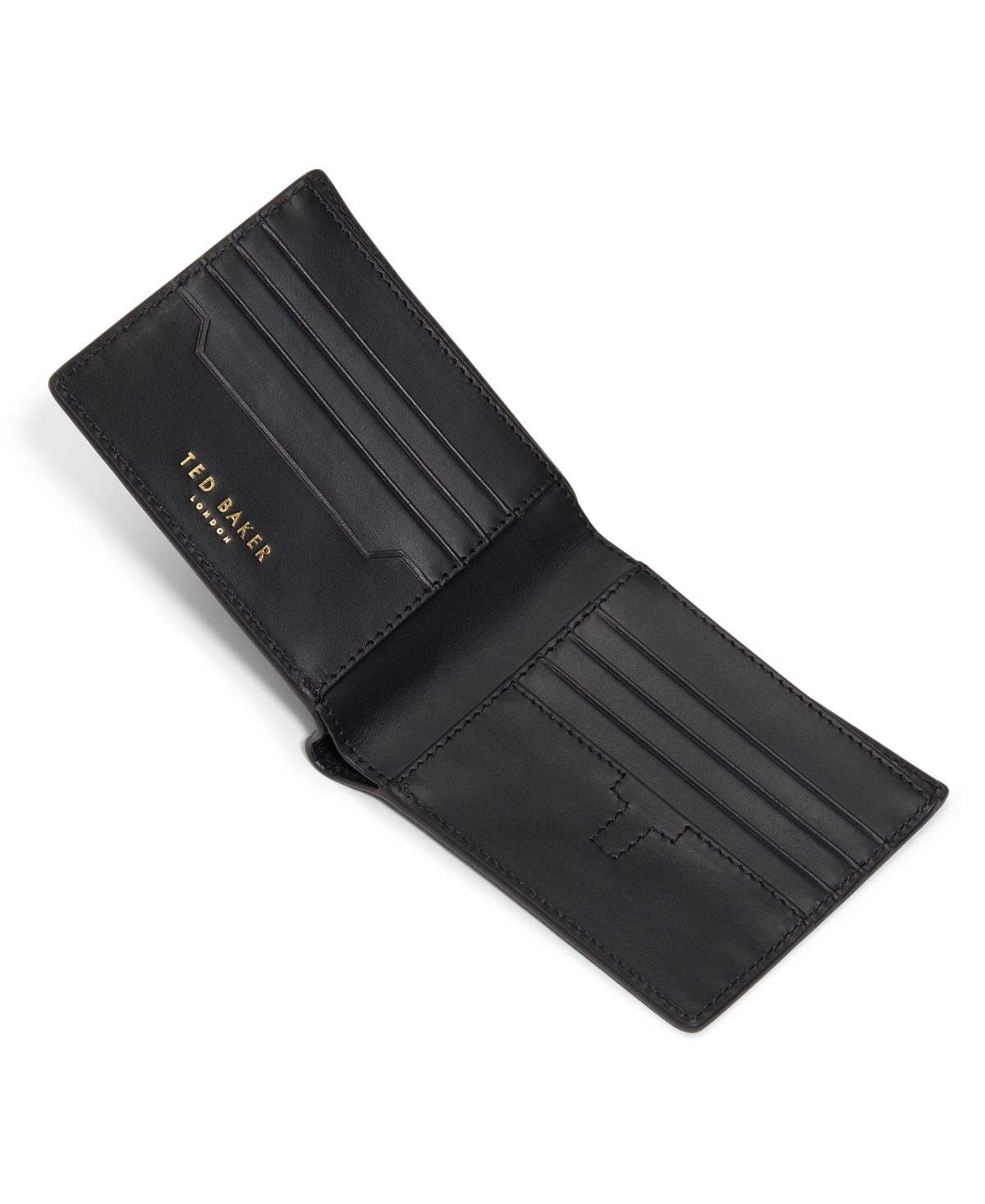 Ted Baker 2-piece Brockwell Keychain And Bi-fold Wallet Set In Black