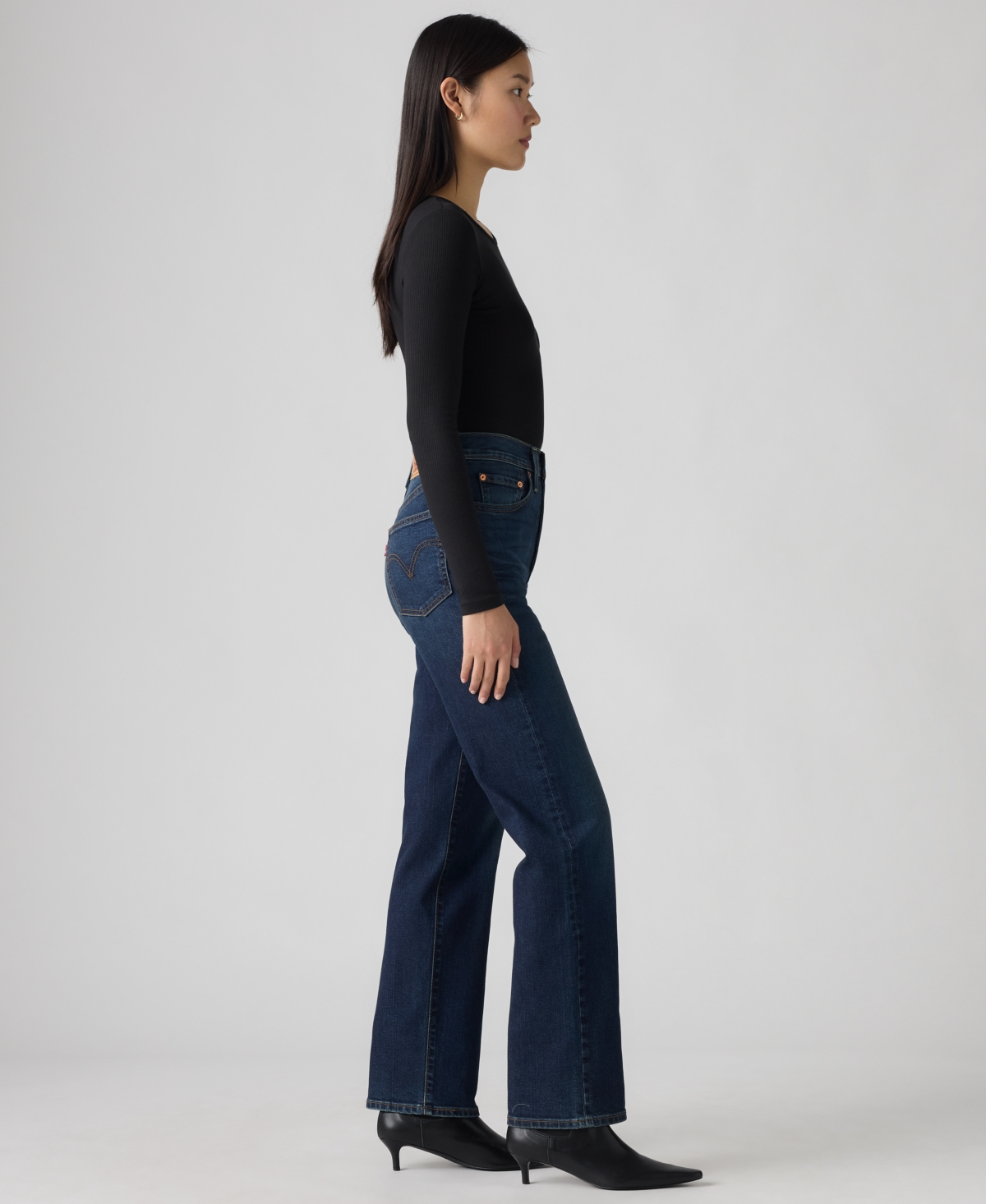 Levi's Women's Ribcage High-rise Straight-leg Jeans In Blue