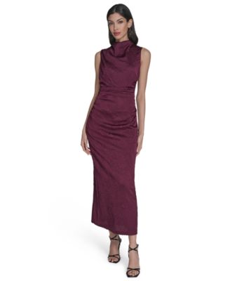 Vince Camuto - Women's Novelty Knit High Cowlneck Dress