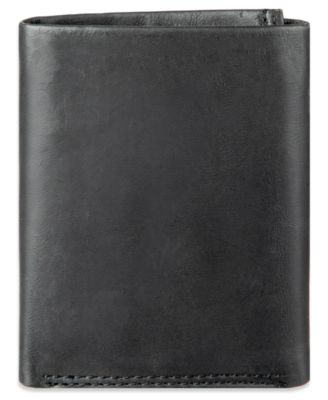 Men's RFID Genuine Leather Extra-Capacity Conrad Trifold Wallet